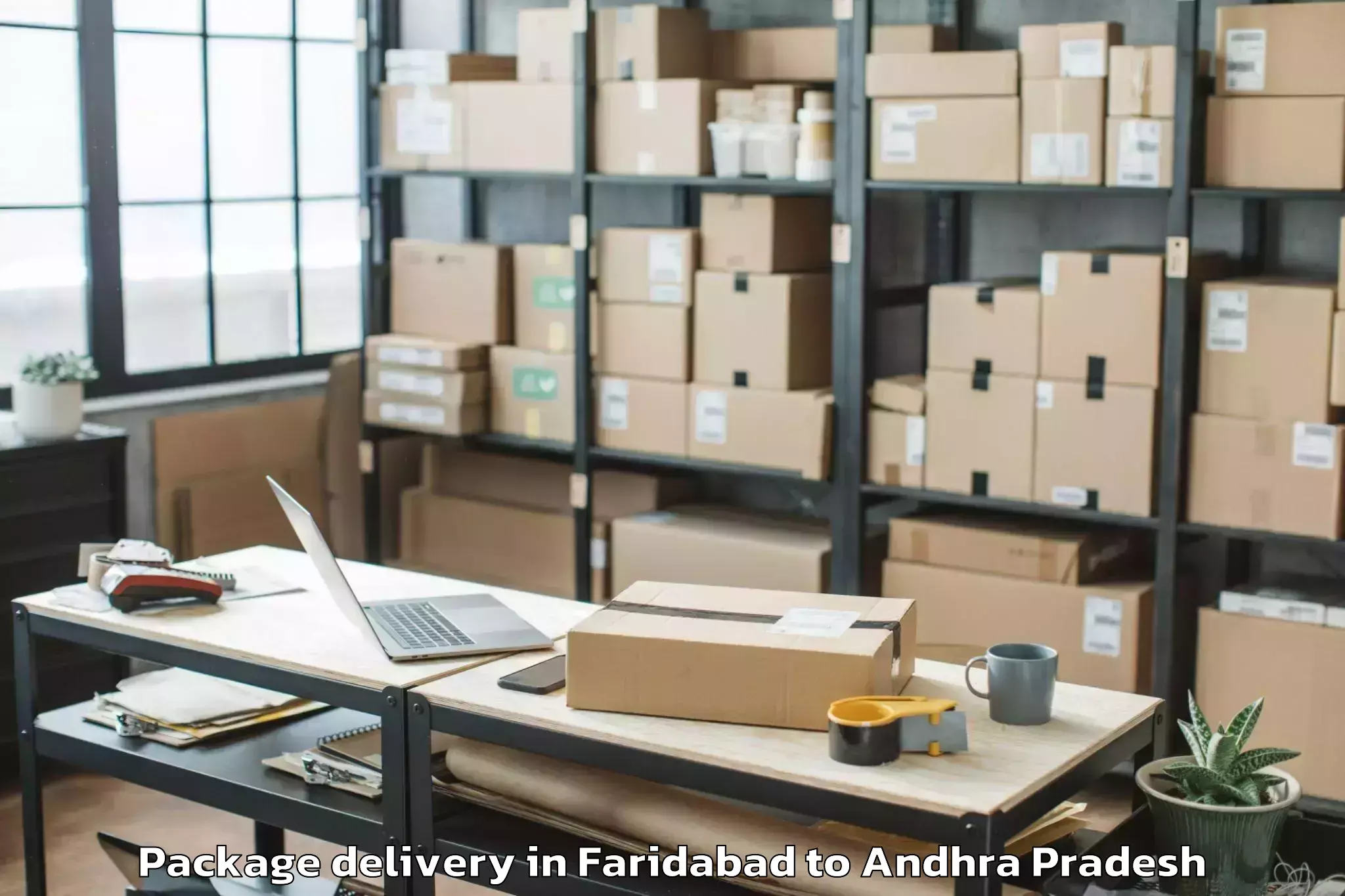 Faridabad to Savalyapuram Kanamarlapudi Package Delivery